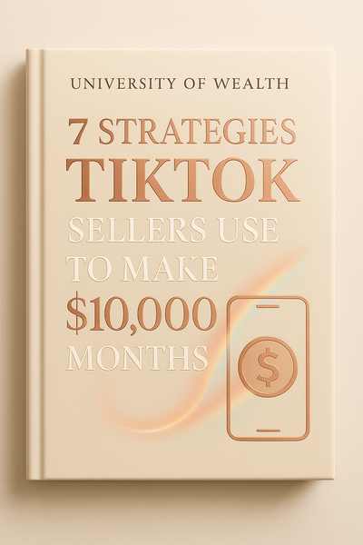 7 Strategies TikTok Sellers Use To Make $10,000 Months - E-Book